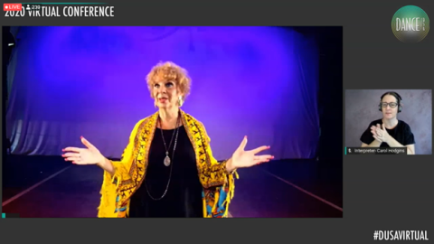 Screenshot of two individuals during virtual session