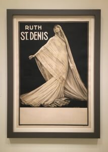 A drawing of a woman in a white sari