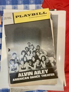 A theater program with a group photograph of dancers on the cover