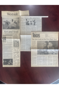 4 newspaper clippings